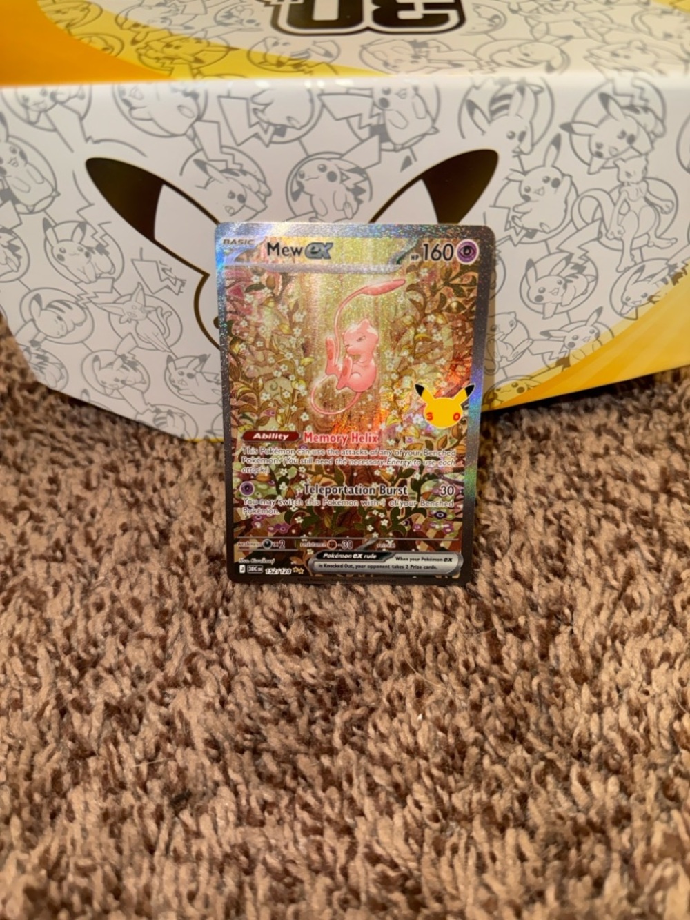 30th Anniversary Mew EX 152/128 Full Art Holo Pokemon Card